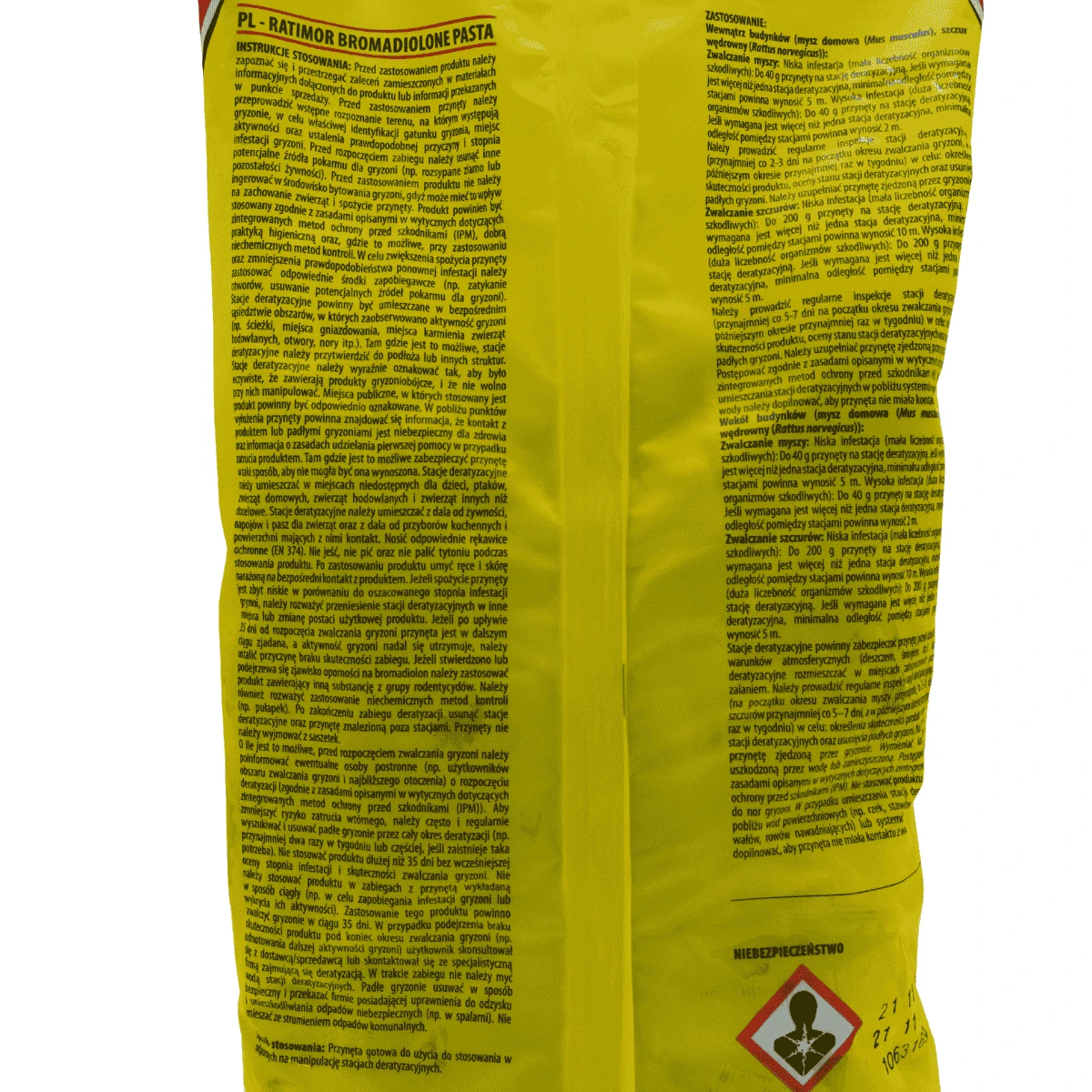 Ratimor Bromadiolone Pasta w Saszetkach Bardzo Skuteczna 1 kg