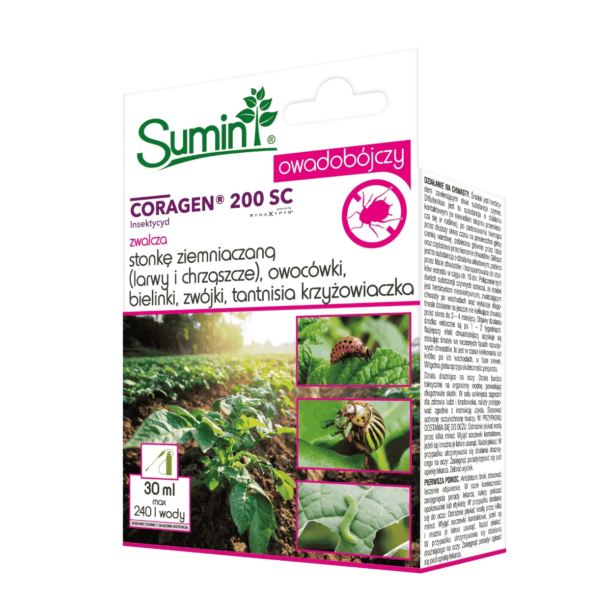 Coragen 200 SC 30ML (na stonkę 0,5 ha) Sumin