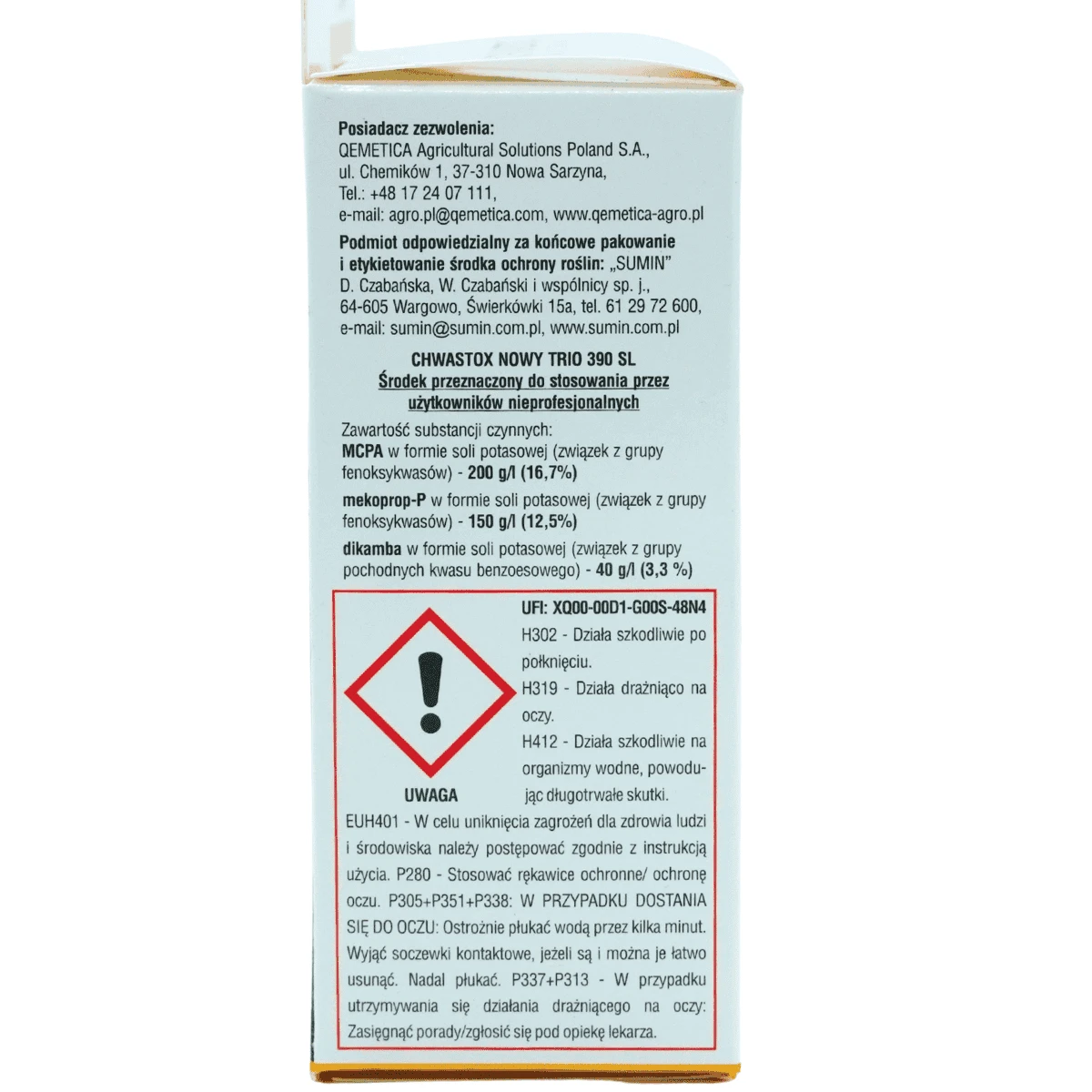 Chwastox Nowy Trio 390 SL 20 ml Sumin 