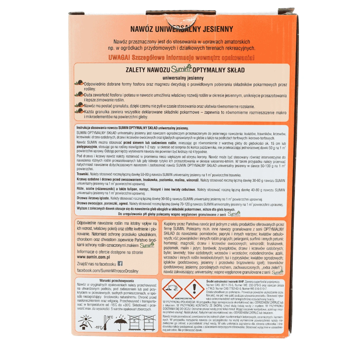 Nawóz Uniwersalny Jesienny 1 kg Optymalny Skład Sumin