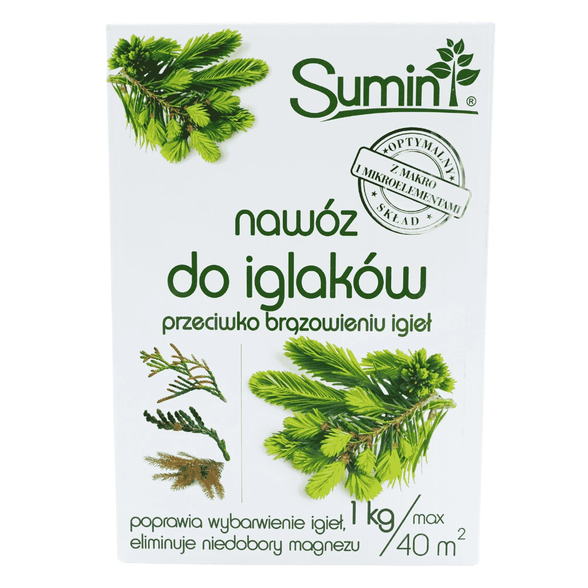 Nawóz Do Iglaków Przeciwko Brązowieniu Igieł 1 kg Sumin 