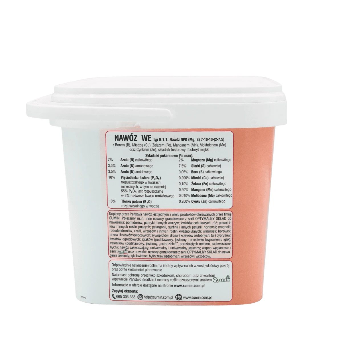 SUMIN NAWÓZ DO TRUSKAWEK, POZIOMEK, MALIN I JEŻYN 2,5KG