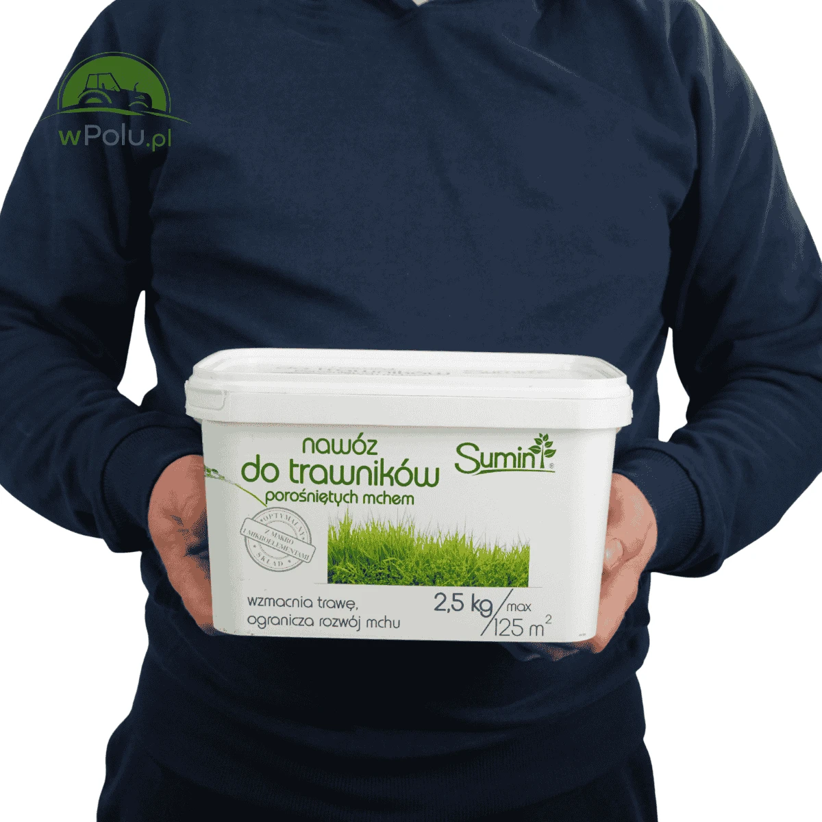 Nawóz do Trawników z dużą zawartością żelaza Ogranicza Mech 2,5 kg Sumin