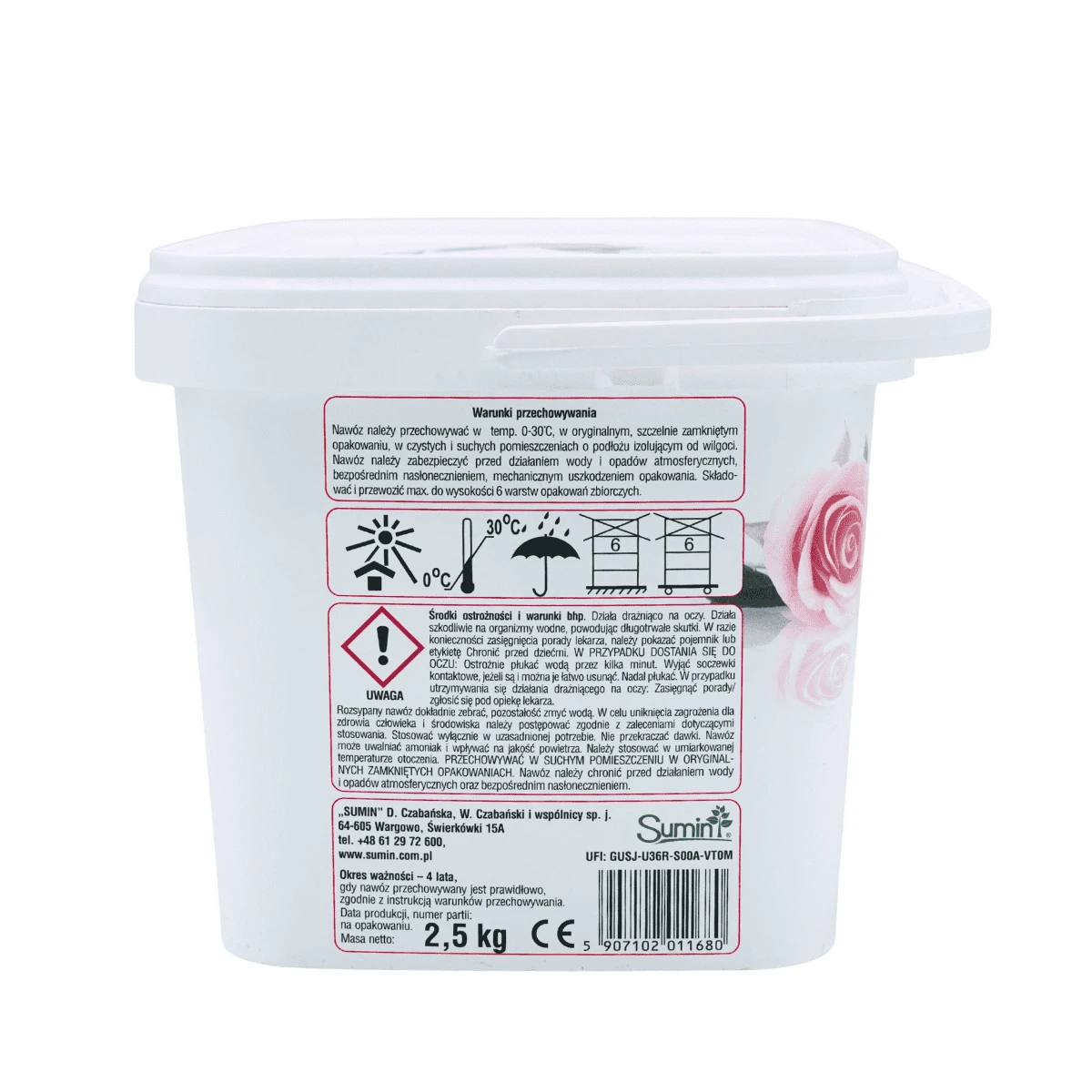 Nawóz granulowany do róż optymalny skład 2,5kg Sumin