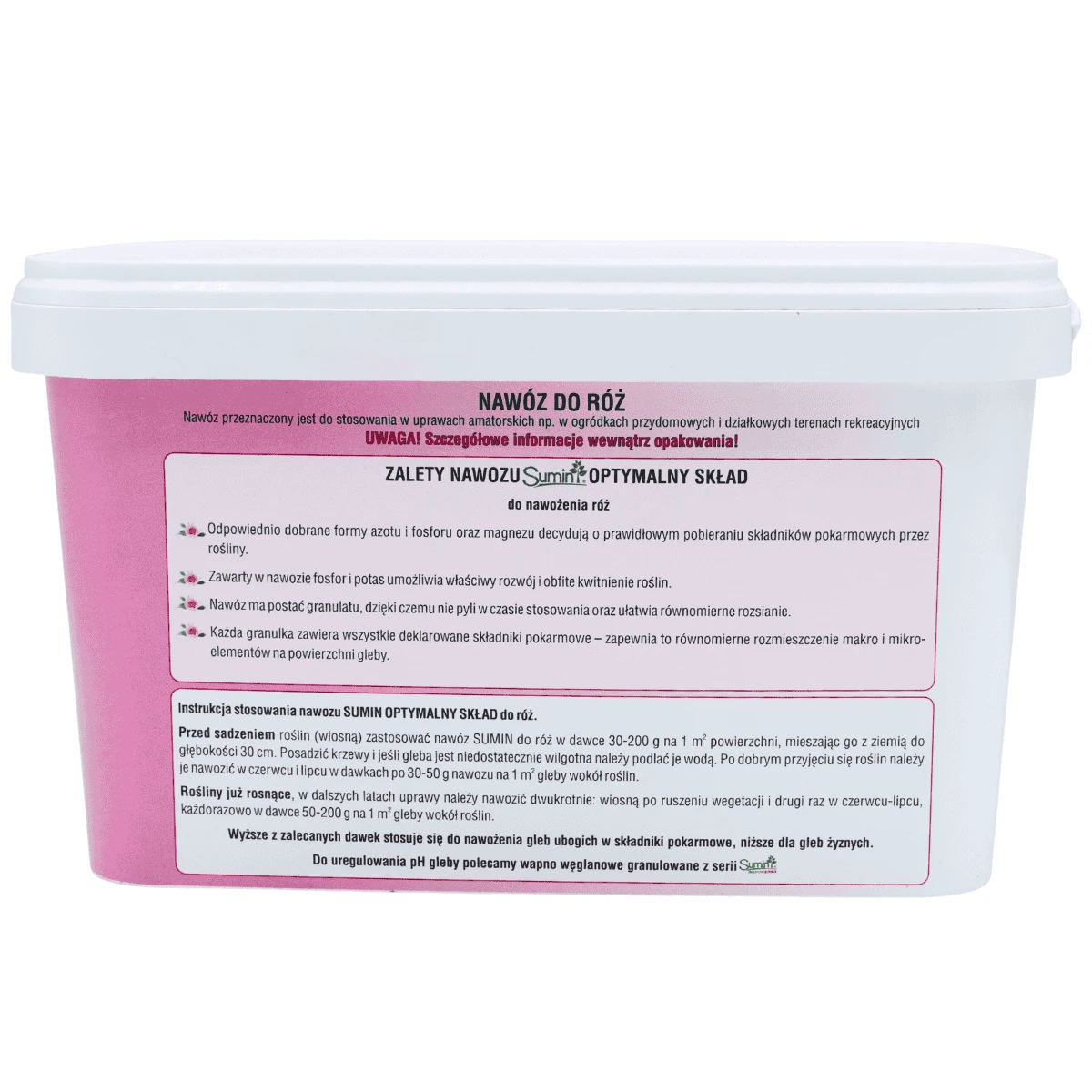 Nawóz granulowany do róż optymalny skład 2,5kg Sumin