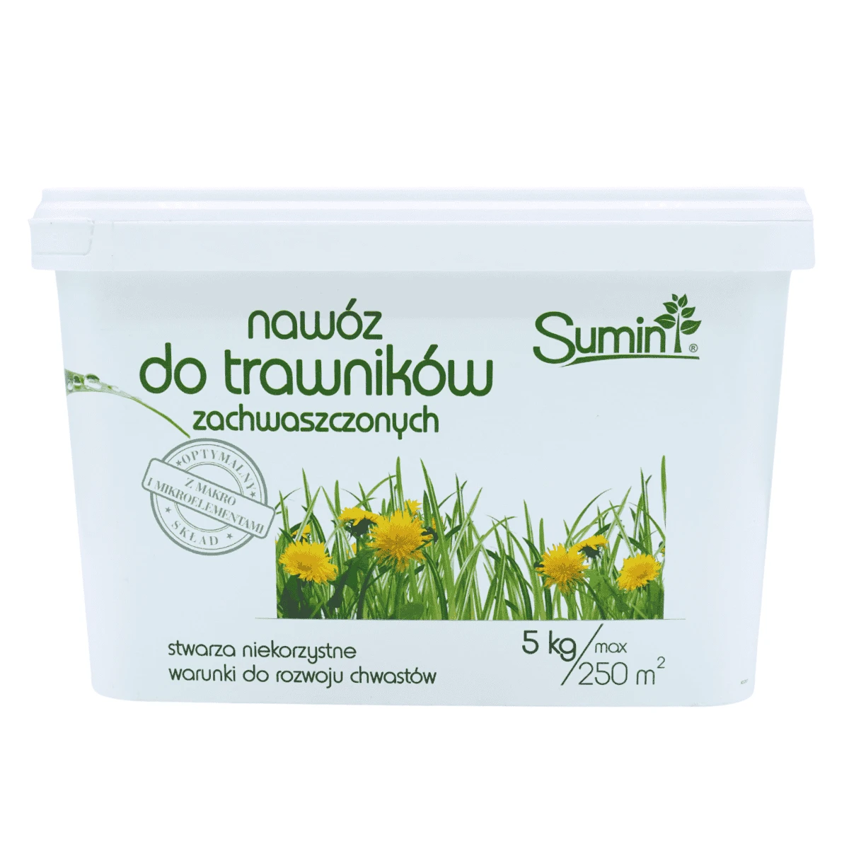 Nawóz do Trawników Zachwaszczonych 5 kg Optymalny Skład Sumin 