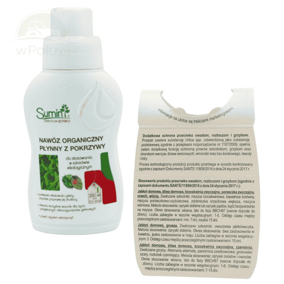 SUMIN NAWÓZ ORGANICZNY PŁYNNY Z POKRZYWY 250ML