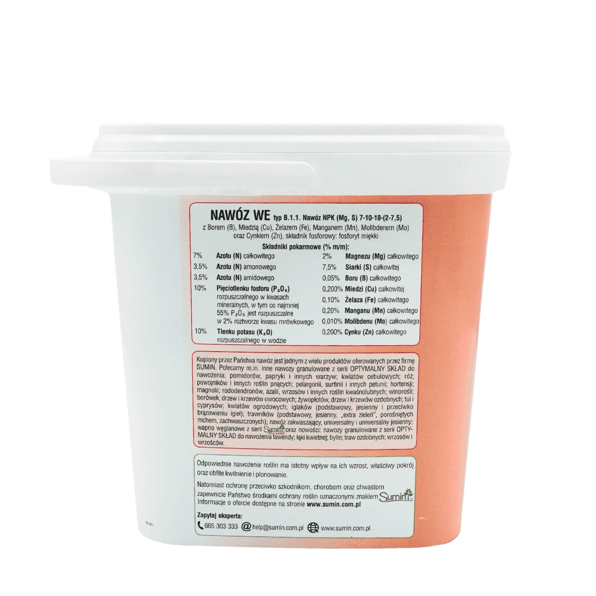 SUMIN NAWÓZ DO TRUSKAWEK, POZIOMEK, MALIN I JEŻYN 5KG