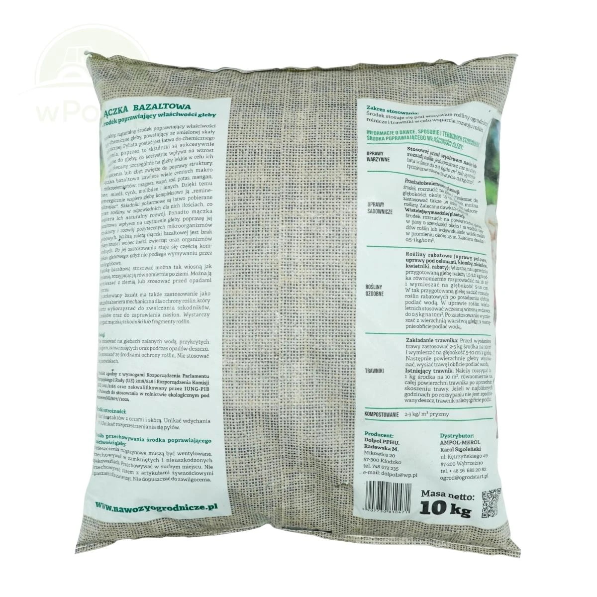 Ogród Start Mączka Bazaltowa Pylista Eko Start 10KG