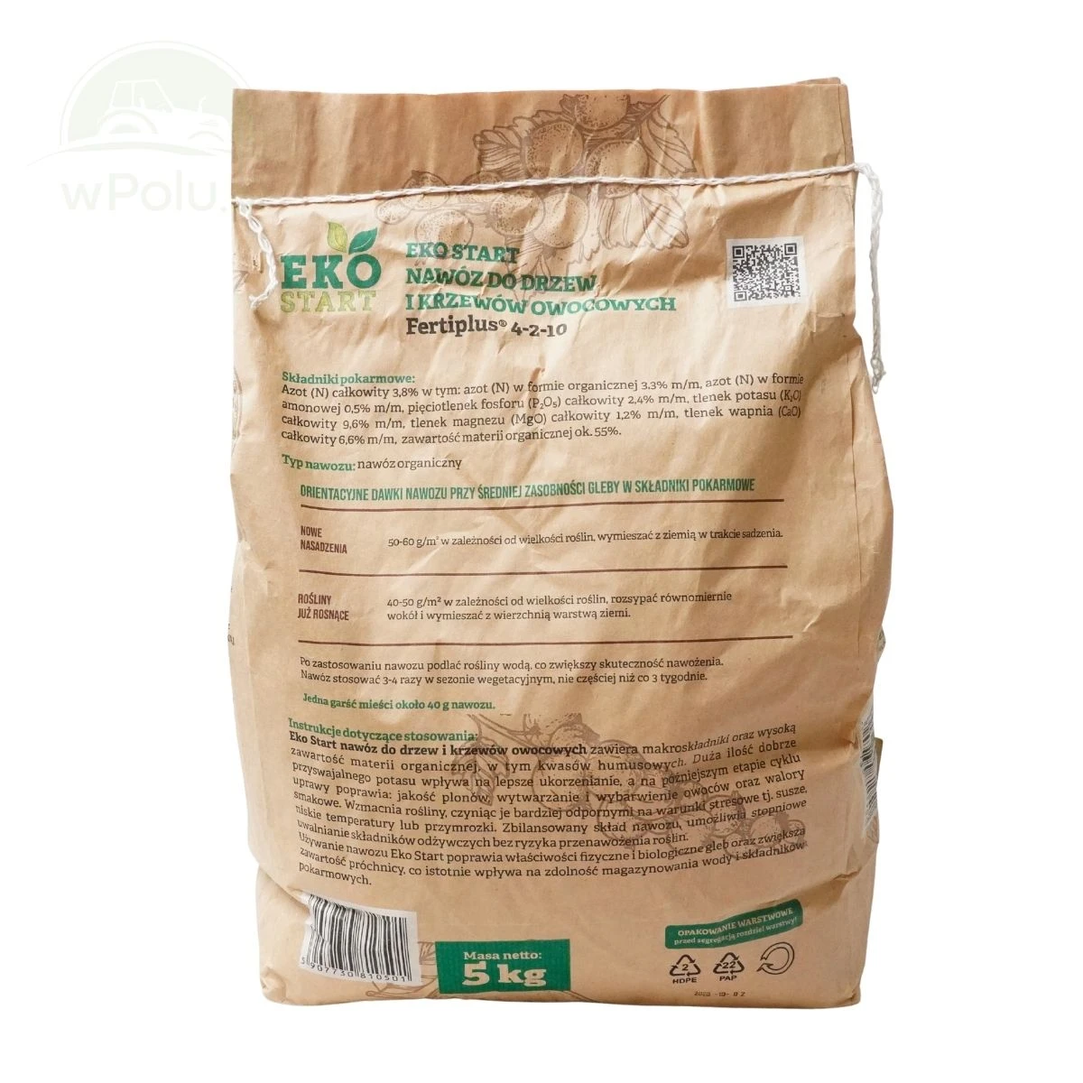 Nawóz do drzew i krzewów owocowych EKO START 5 kg Ogród Start