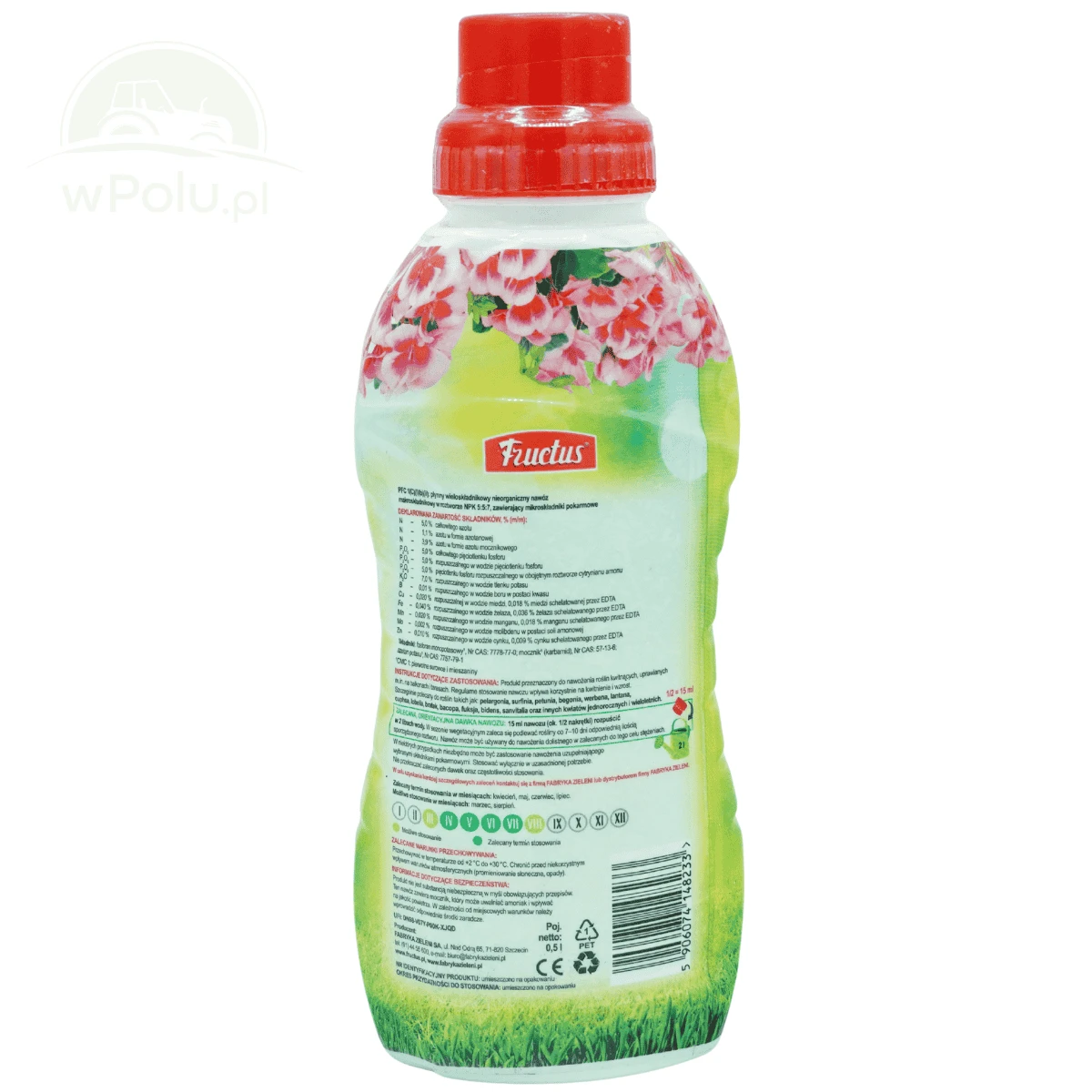 Fructus do pelargonii i in. kwiatów balkonowych 0,5 L