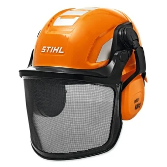 Kask zabawkowy Stihl dla dzieci hełm pilarza replika