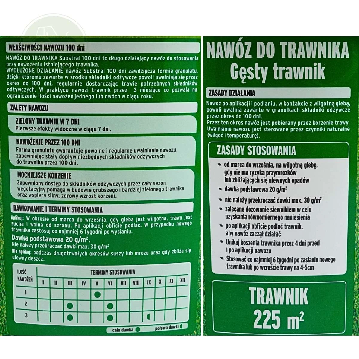 Nawóz do trawnika długo działający 100 dni 4,5 kg Substral