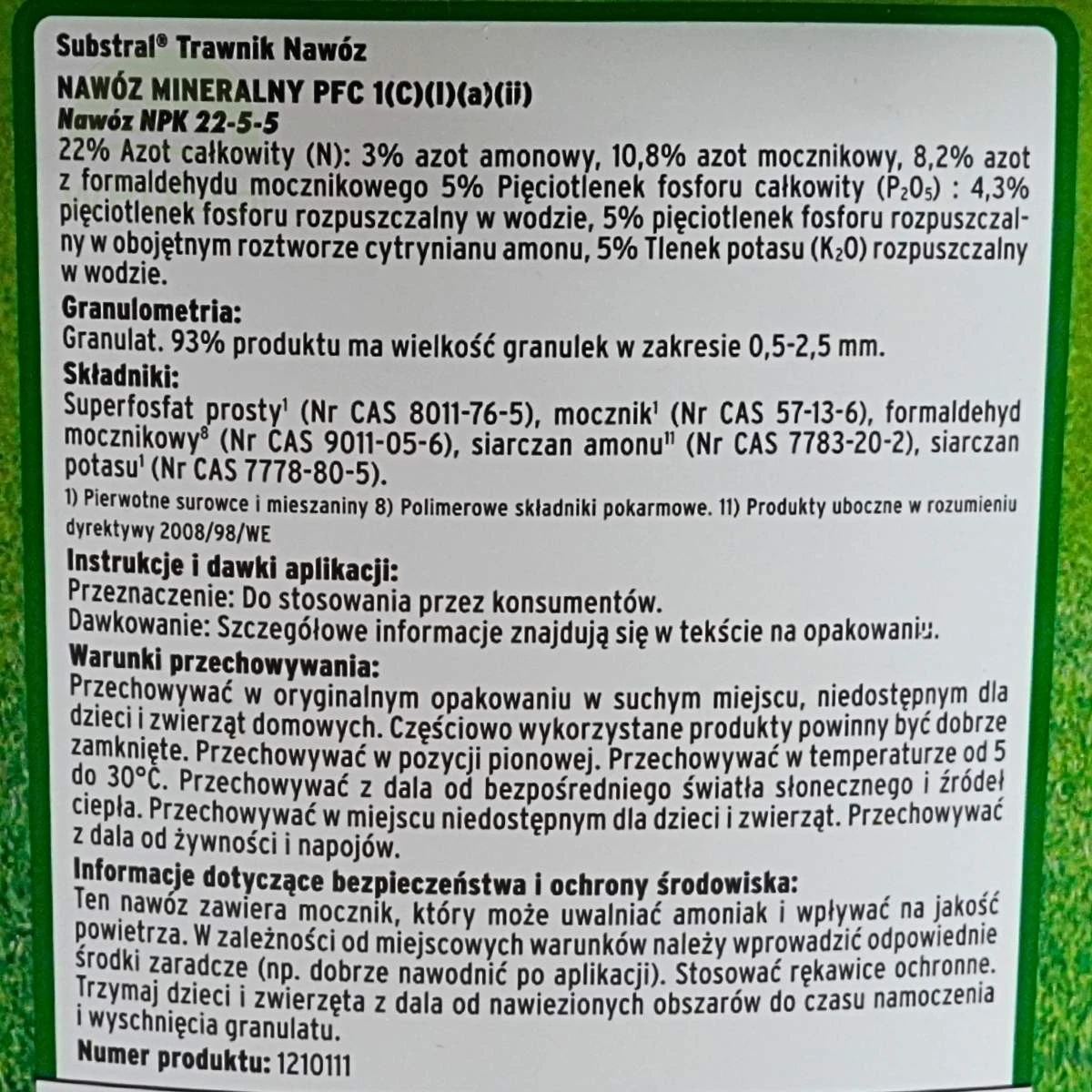 Nawóz do trawnika długo działający 100 dni 4,5 kg Substral