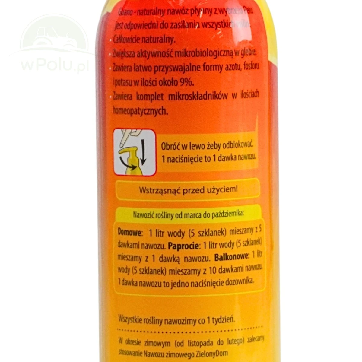 Nawóz płynny Guano naturalny 300 ml z pompką Zielony Dom