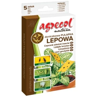 Pułapka Lepowa do Doniczek 5 szt Agrecol Natura
