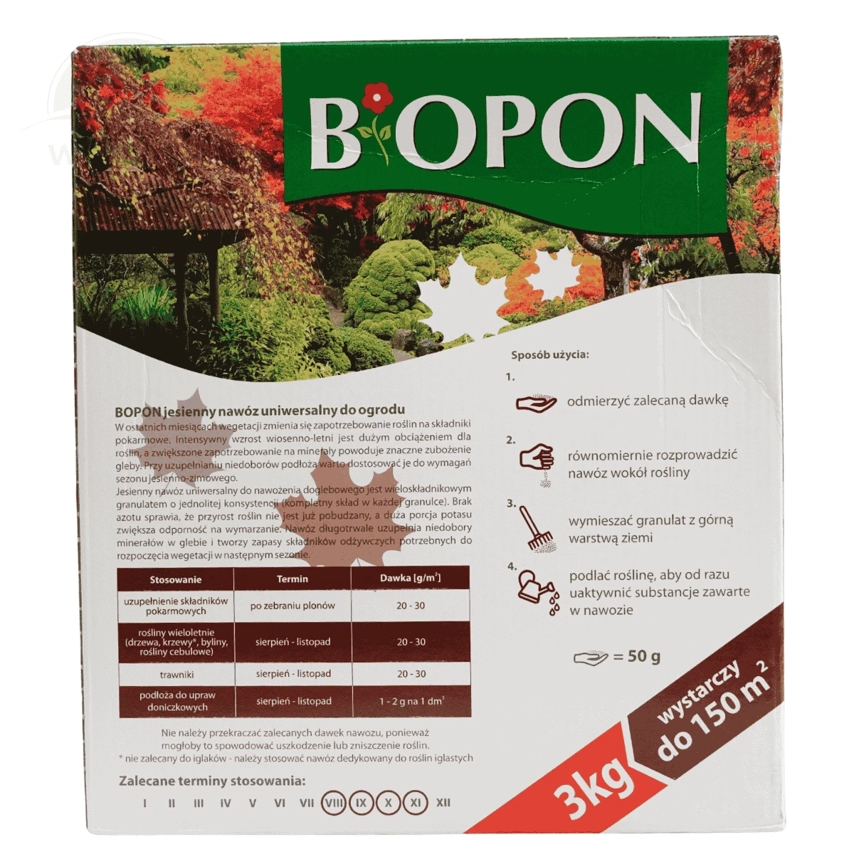 Nawóz Uniwersalny Jesienny 3 kg Biopon