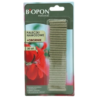 BIOPON PAŁECZKI NAWOZOWE + OBORNIK 30 SZT.