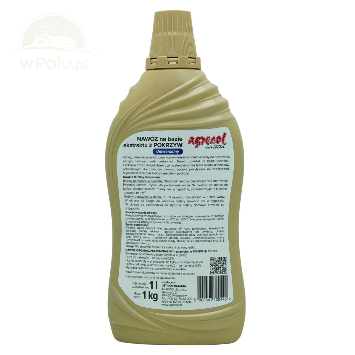 Nawóz Uniwersalny na Bazie Ekstraktu z Pokrzyw 1L