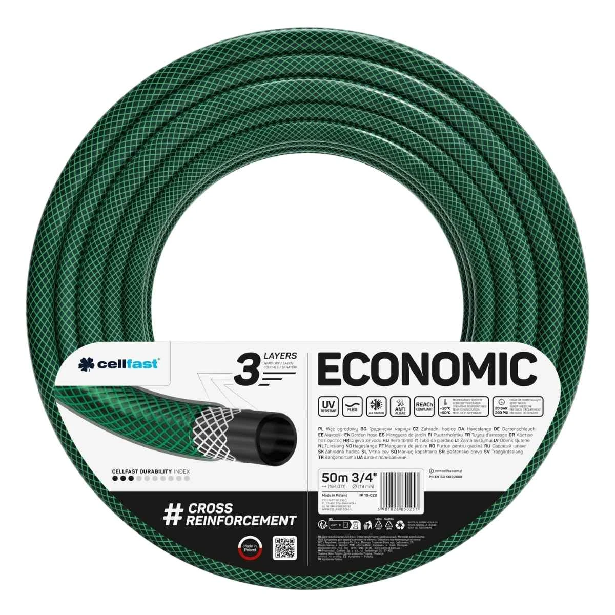 Wąż Ogrodowy Economic 3/4 cala 50 m Cellfast