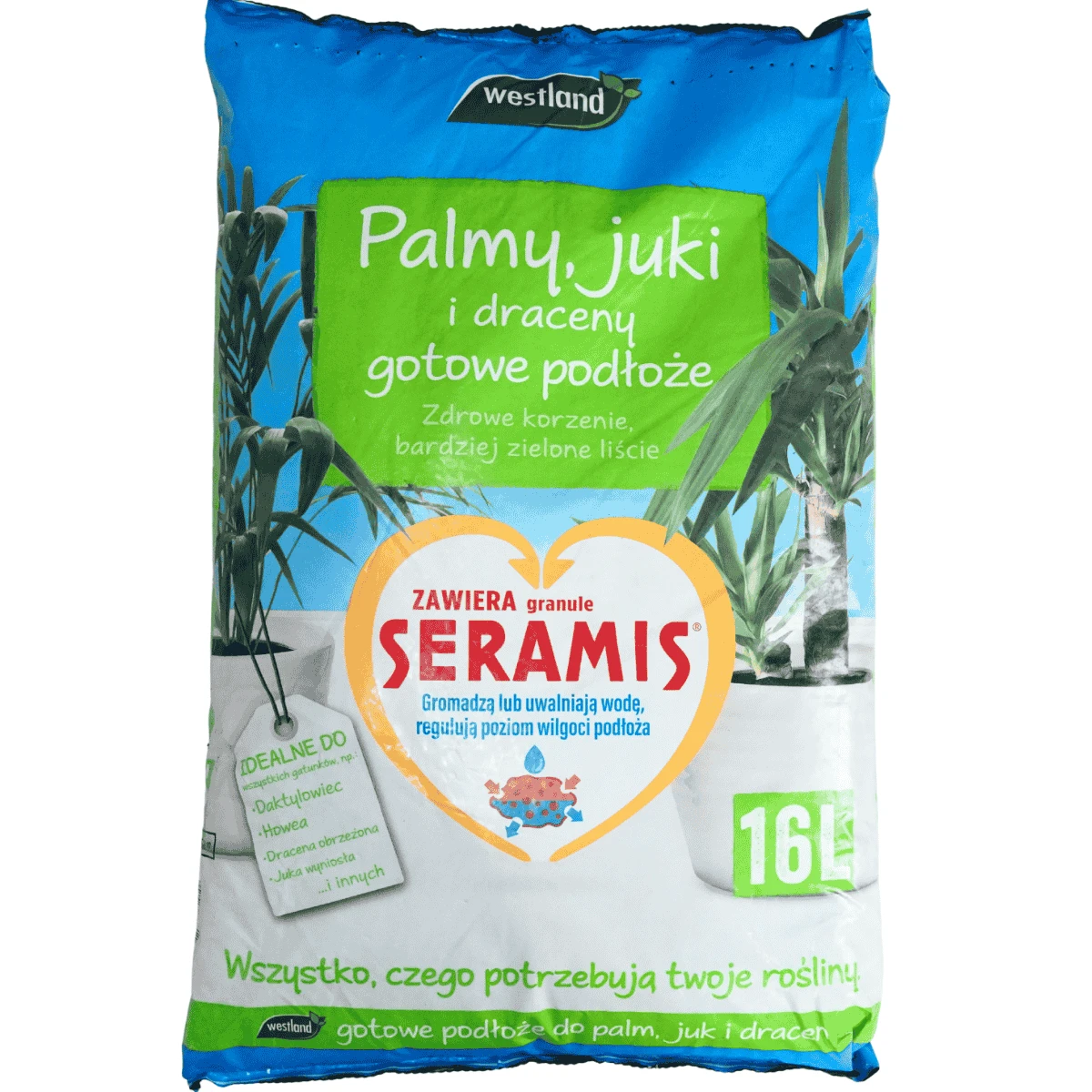 Podłoże do palm, juk i dracen 16 l Westland