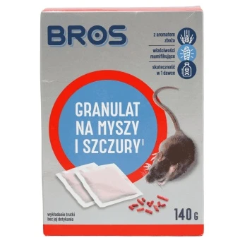 Trutka granulat na myszy i szczury Bros 140 g