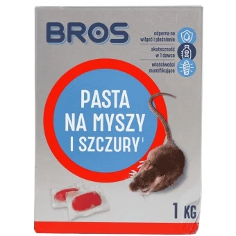  Pasta Trutka na Myszy i Szczury 1 kg Bros