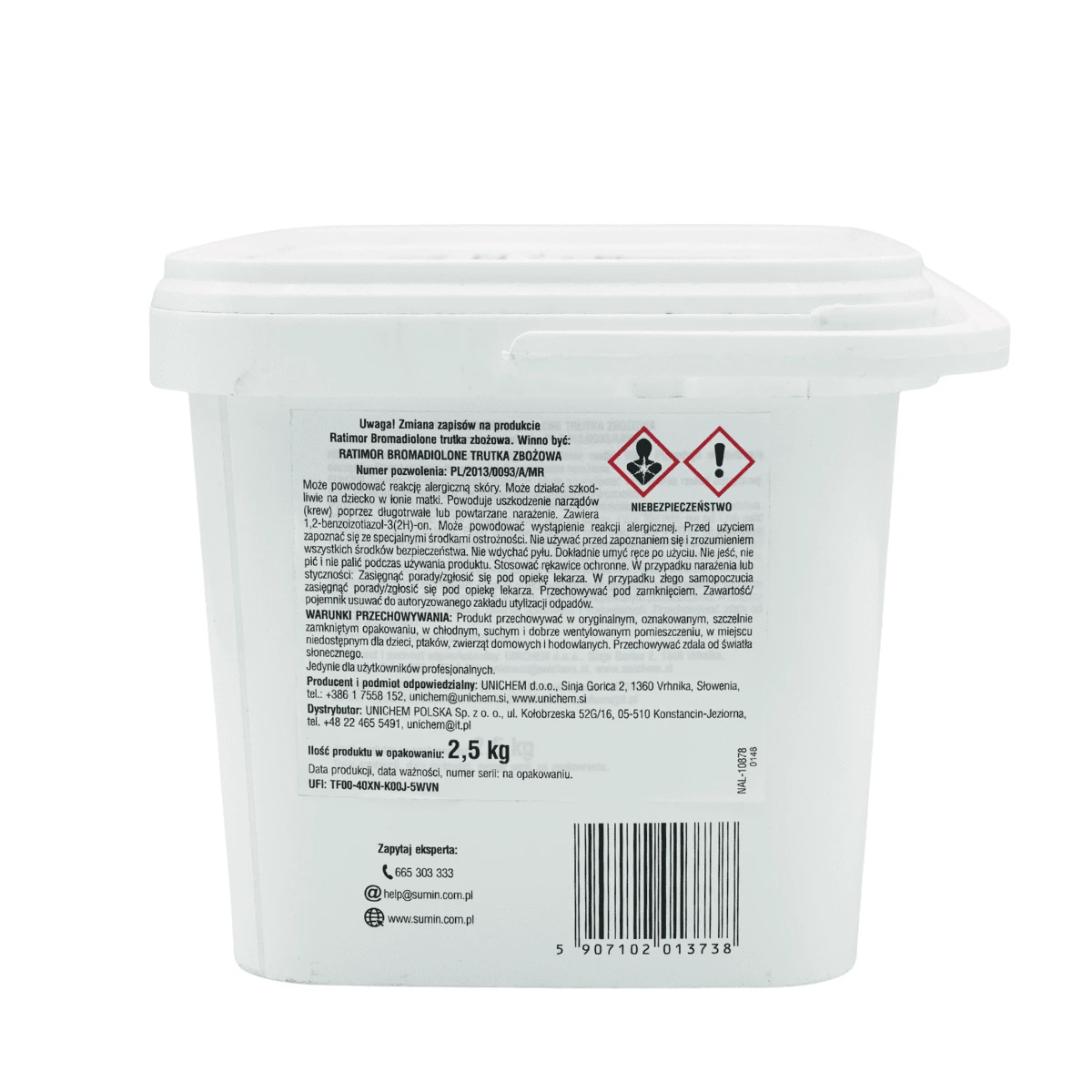 Trutka Zbożowa 2,5 kg 50 ppm Sumin