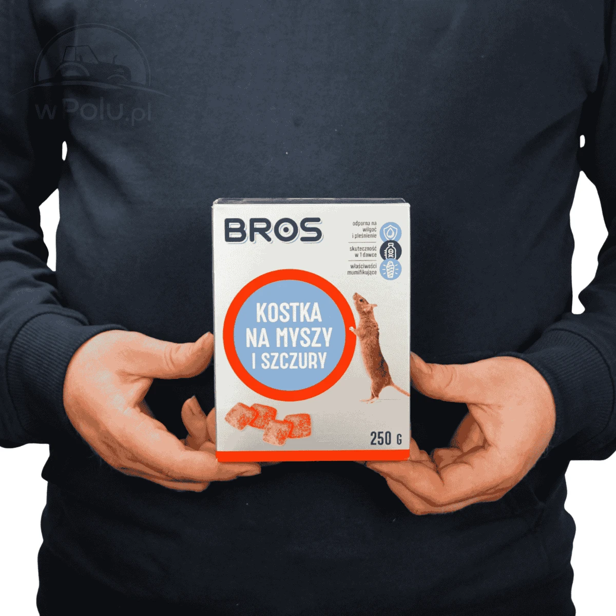 Kostka na myszy i szczury silnie wabiąca 250G BROS