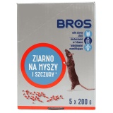 Kup razem Ziarno na Myszy i Szczury 1 kg Doypack (5x200g) Bros