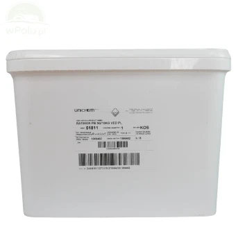 Trutka Kostka Woskowa 5 g Bromadiolon 50ppm Wiadro 10 kg Ratimor 