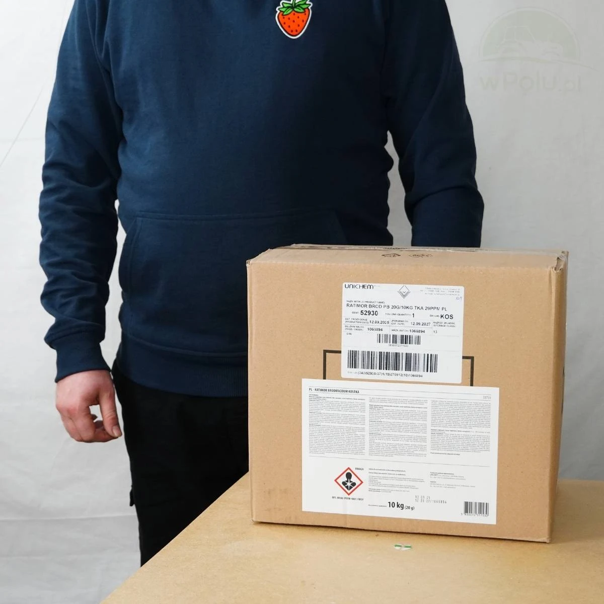 Trutka Kostka Woskowa 20g Brodifacoum 29ppm Karton 10 kg Ratimor 