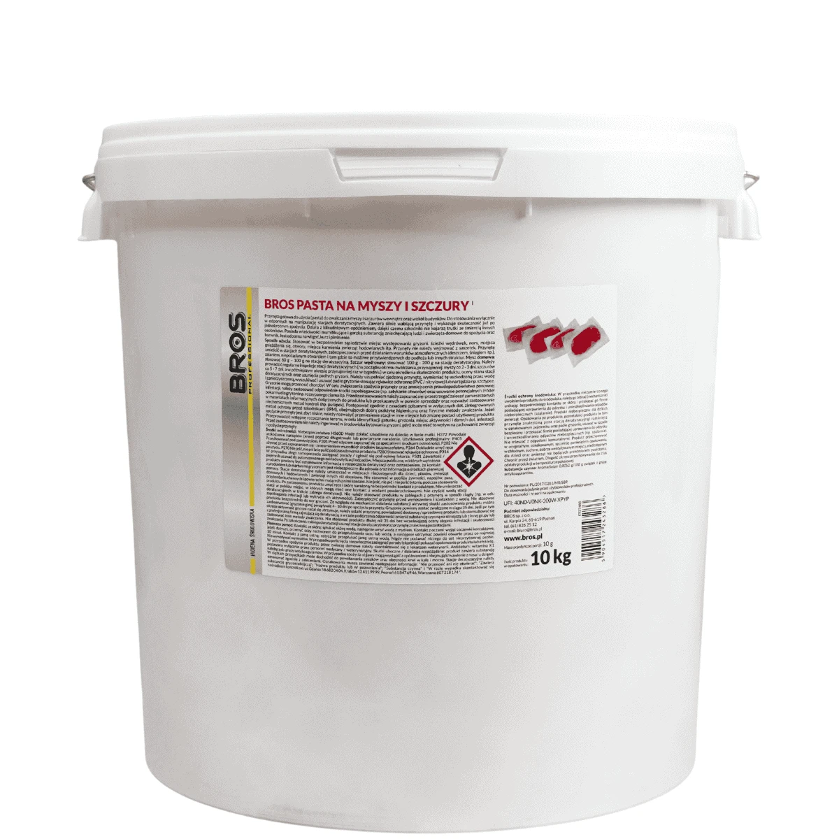  Pasta na  Myszy i Szczury 10 kg Bromadiolone Bros
