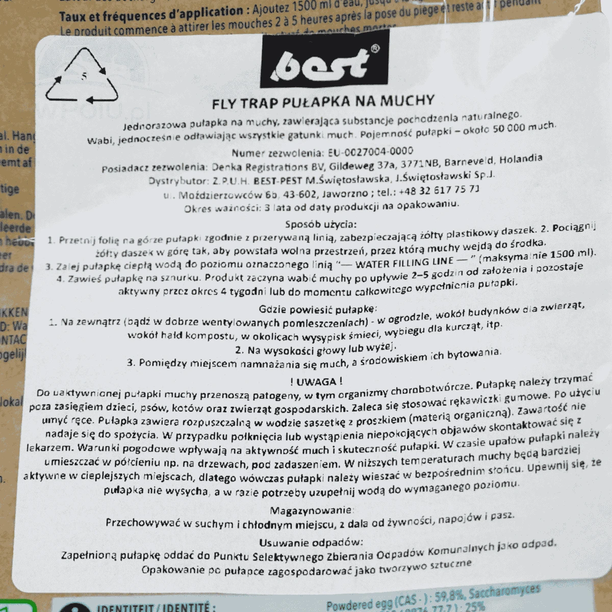 Best-Pest Fly Trap Pułapka w Worku Na Muchy