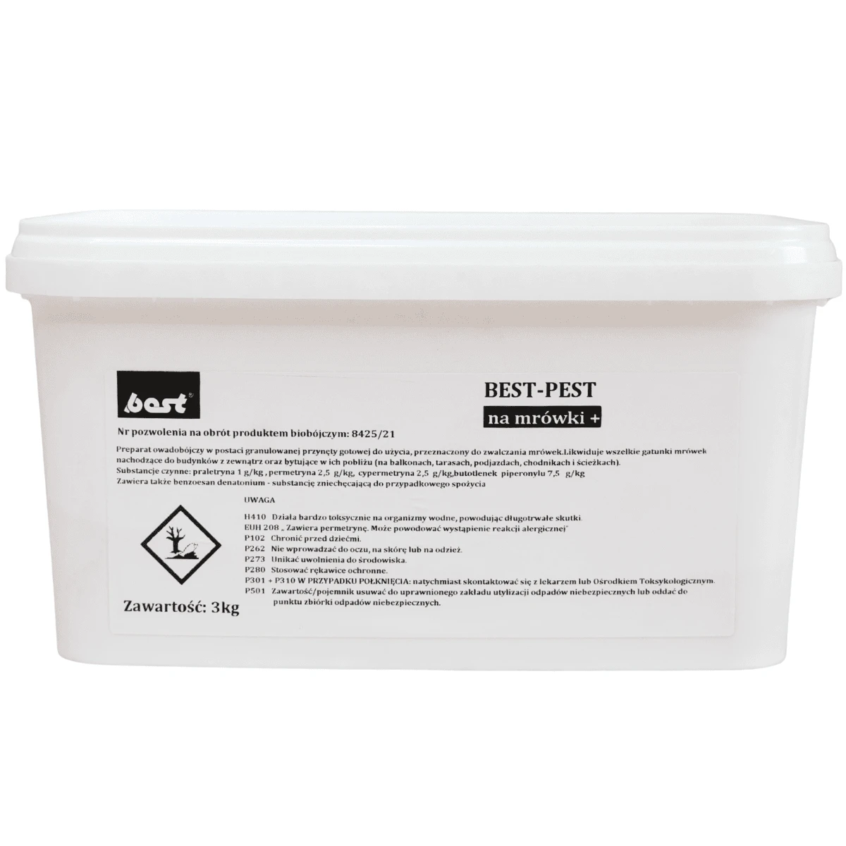 Proszek na mrówki Best-Pest granulat (4 substancje aktywne) 3 kg