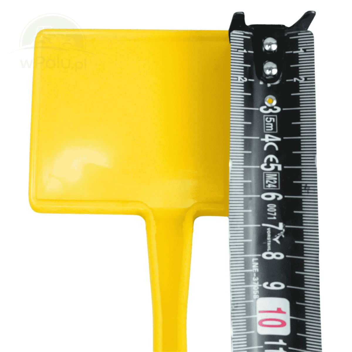 Etykieta do roślin - Tabliczka nr 9 10 x 6,5 cm nóżka 36cm - pod kątem 45° Żółta