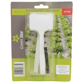 Etykietki 13 cm/10 szt + Ołówek Green Star/GSA-ZN10