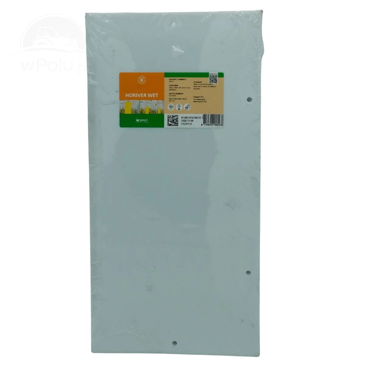 Horiver białe tablice lepowe na zmieniki Koppert 20x40cm 20 szt.