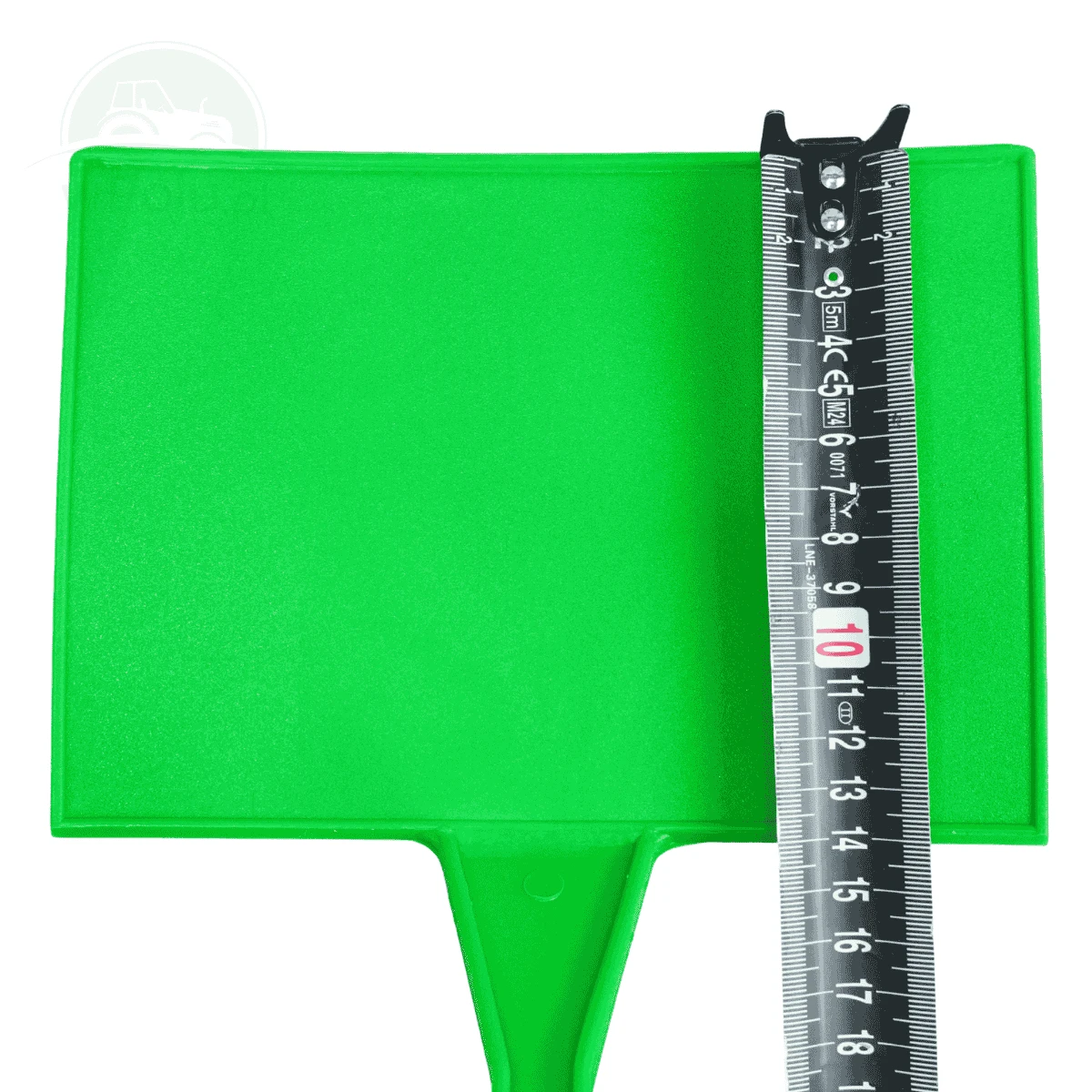 Etykieta do roślin - Tabliczka nr 12 20 x 14 cm nóżka 50 cm  pod kątem 45 Zielona