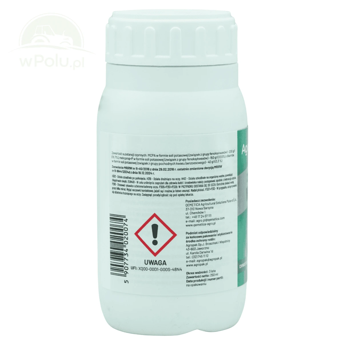 Agropak Chwastox Nowy Trio 390 SL 250 ml