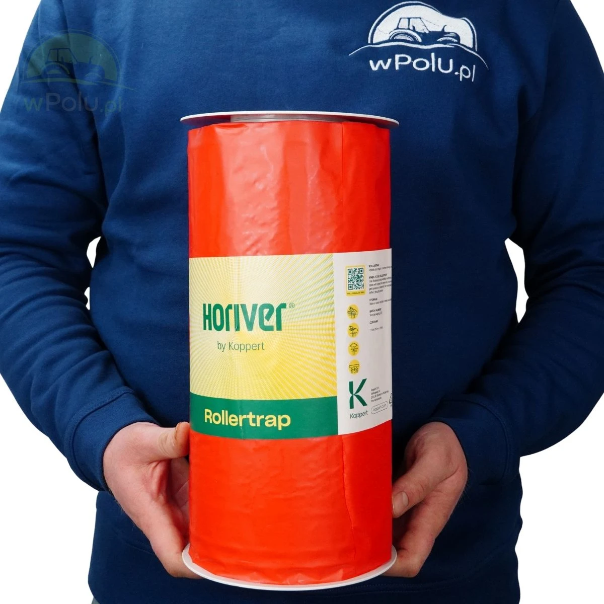 Rollertrap Red 30 cm x 100 m Czerwona taśma lepowa na muszkę plamoskrzydłą