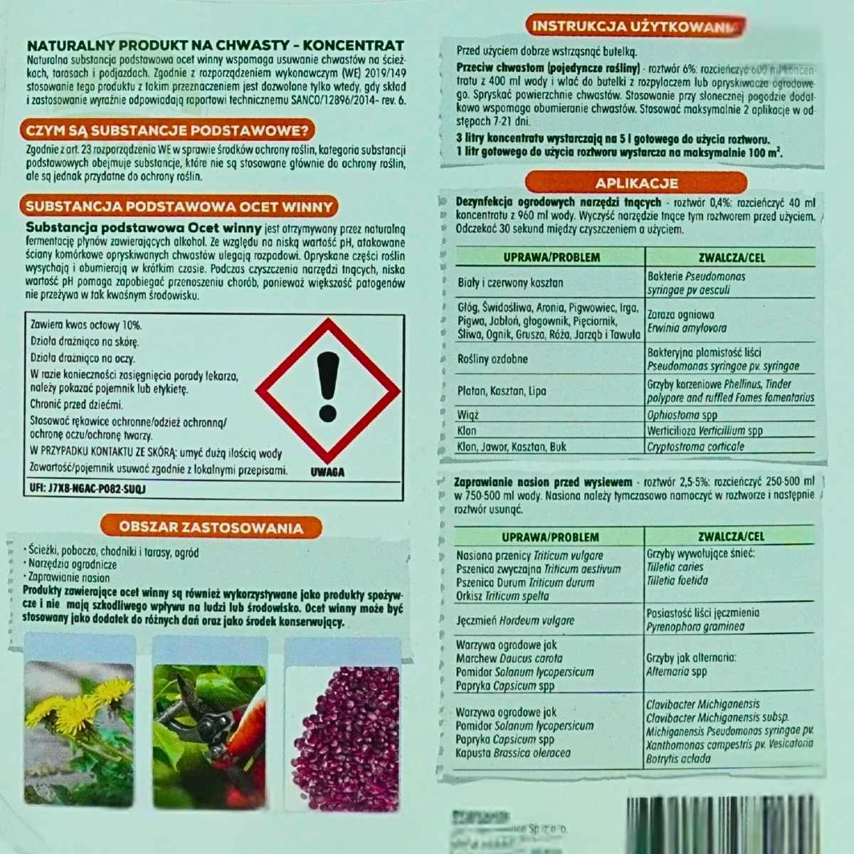 Koncentrat na Chwasty Ekologiczny – Protect Garden Natura 3L