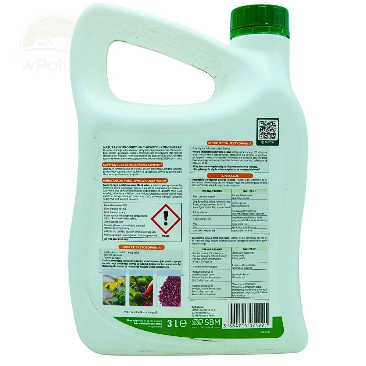 Koncentrat na Chwasty Ekologiczny – Protect Garden Natura 3L