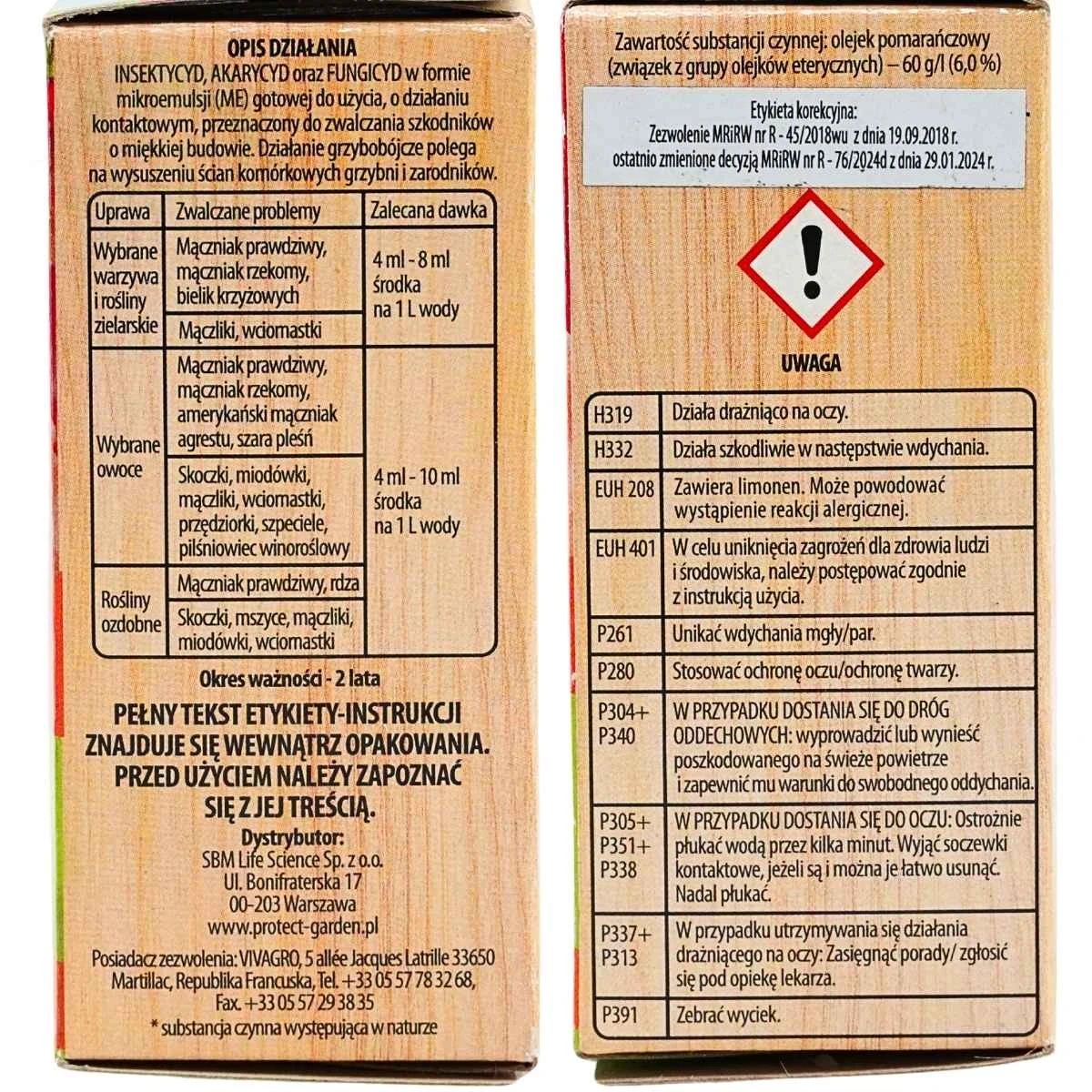 SBM Limocide 3w1 naturalny preparat na szkodniki i choroby roślin 30 ml
