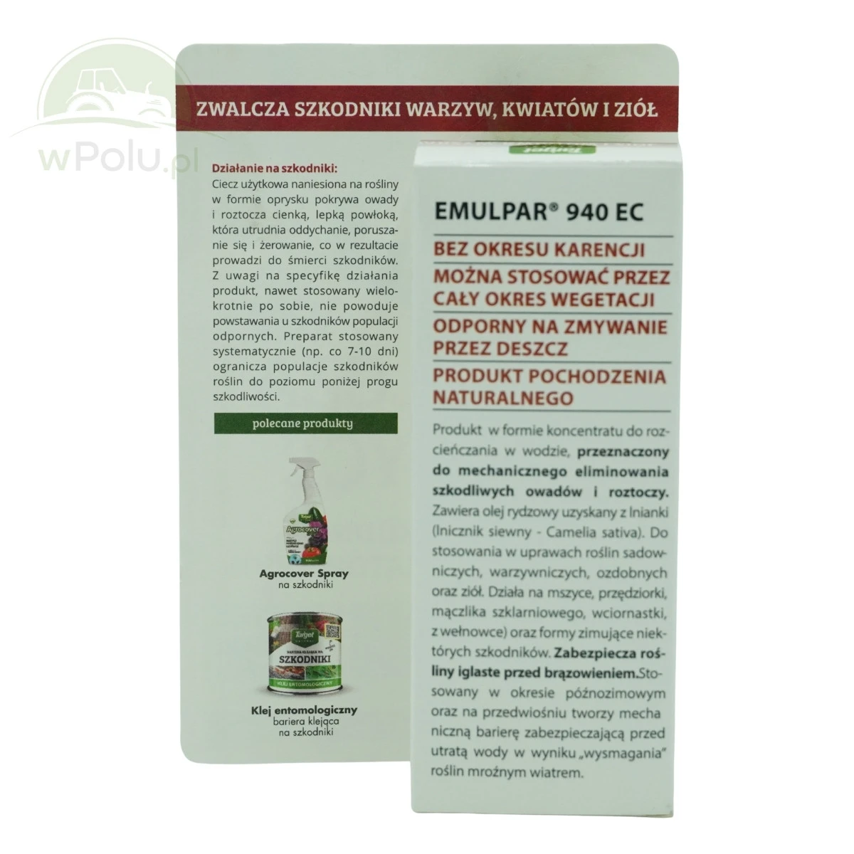 Emulpar 940 EC zwalcza szkodniki owoców, warzyw i kwiatów 100ML Target 