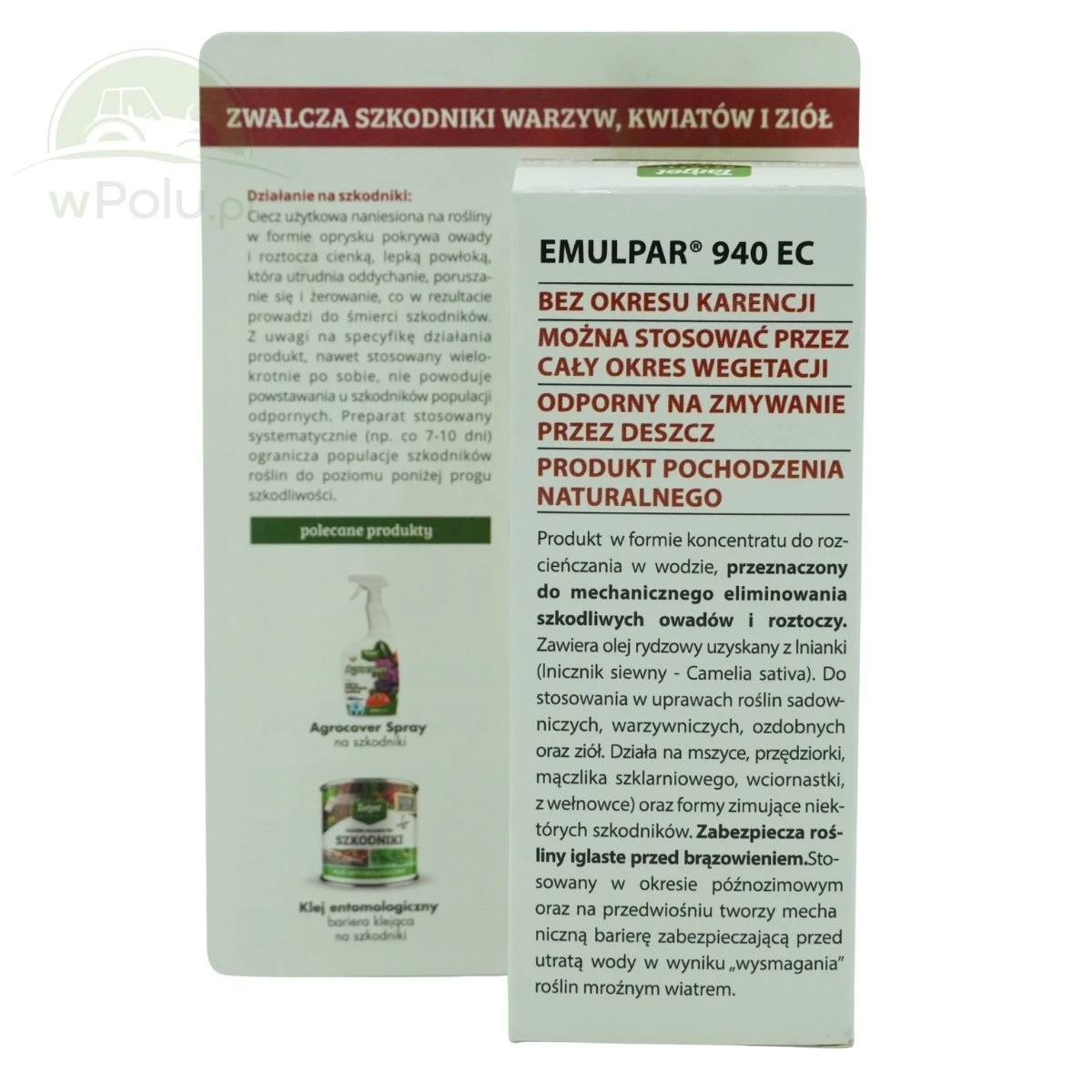 Emulpar 940 EC zwalcza szkodniki owoców, warzyw i kwiatów 100ML Target 