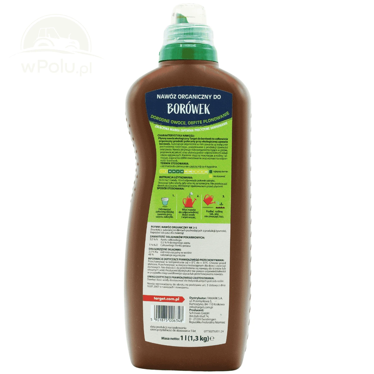Nawóz Ekologiczny Płynny do Borówek 1L Target