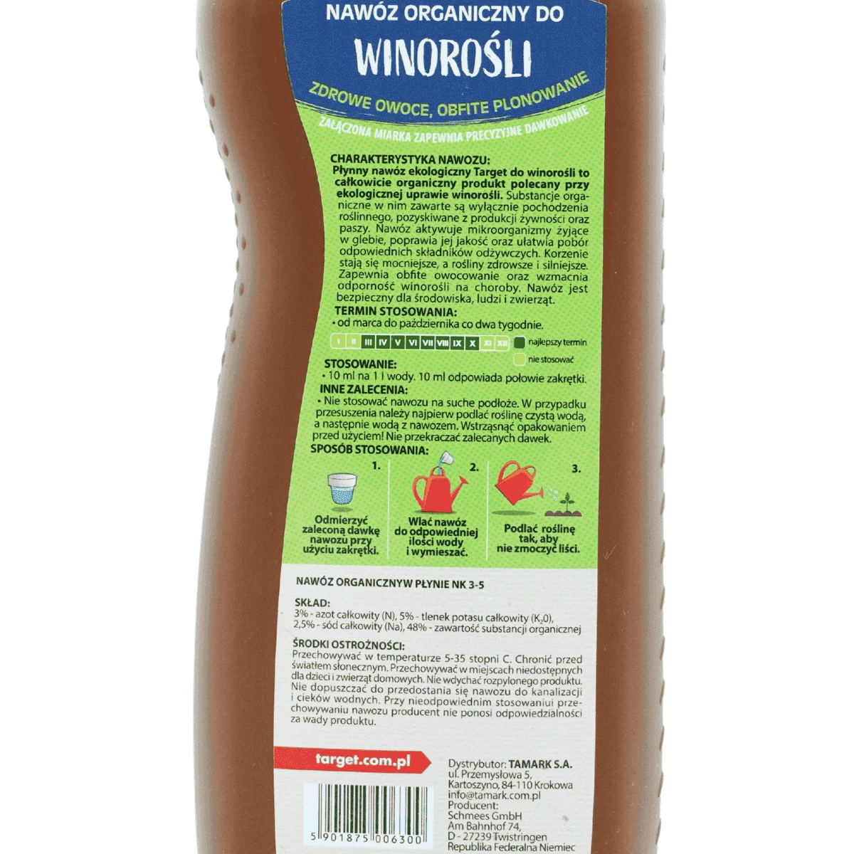 Nawóz płynny ekologiczny do winorośli 1L Target