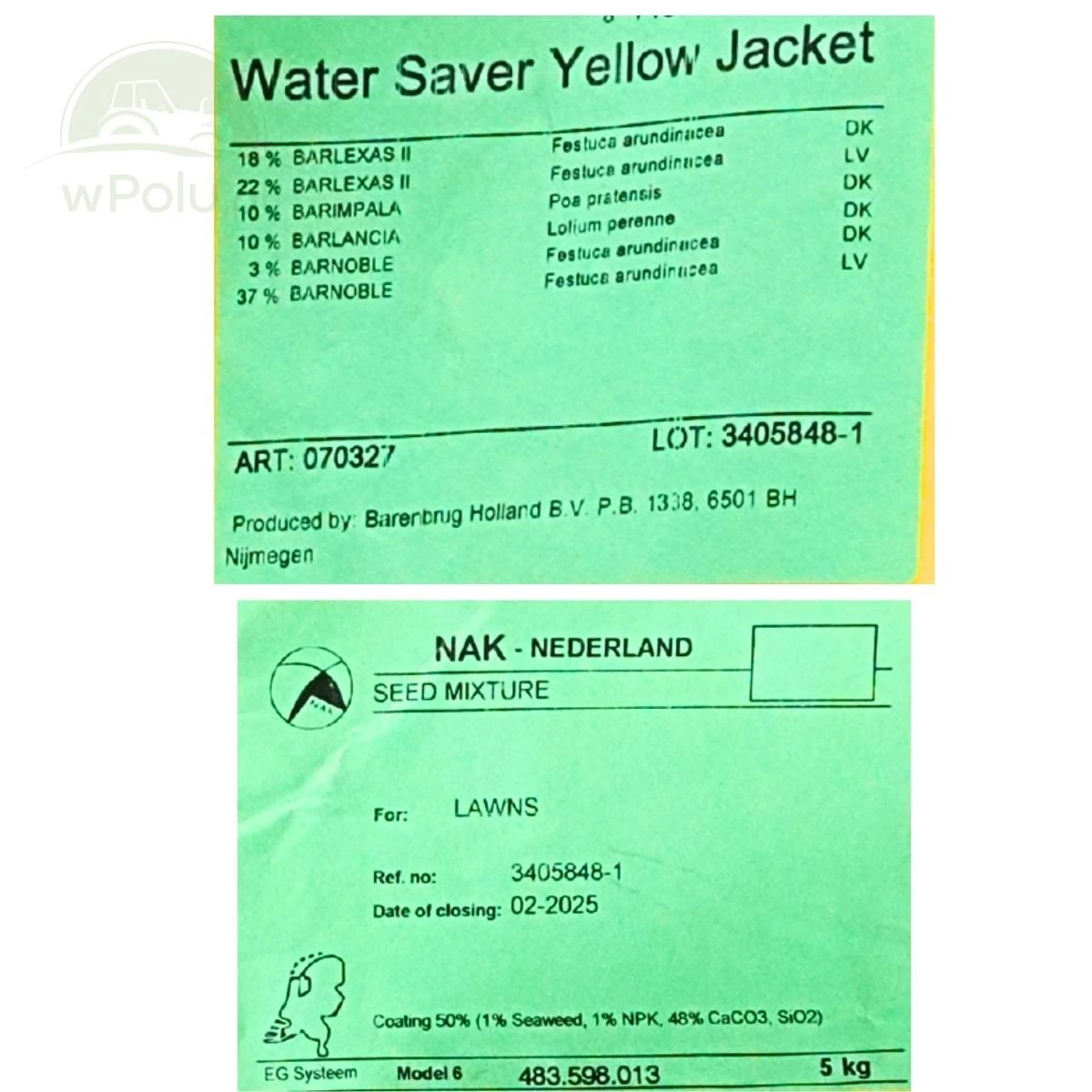 Barenbrug mieszanka traw WATER SAVER na tereny suche 5KG