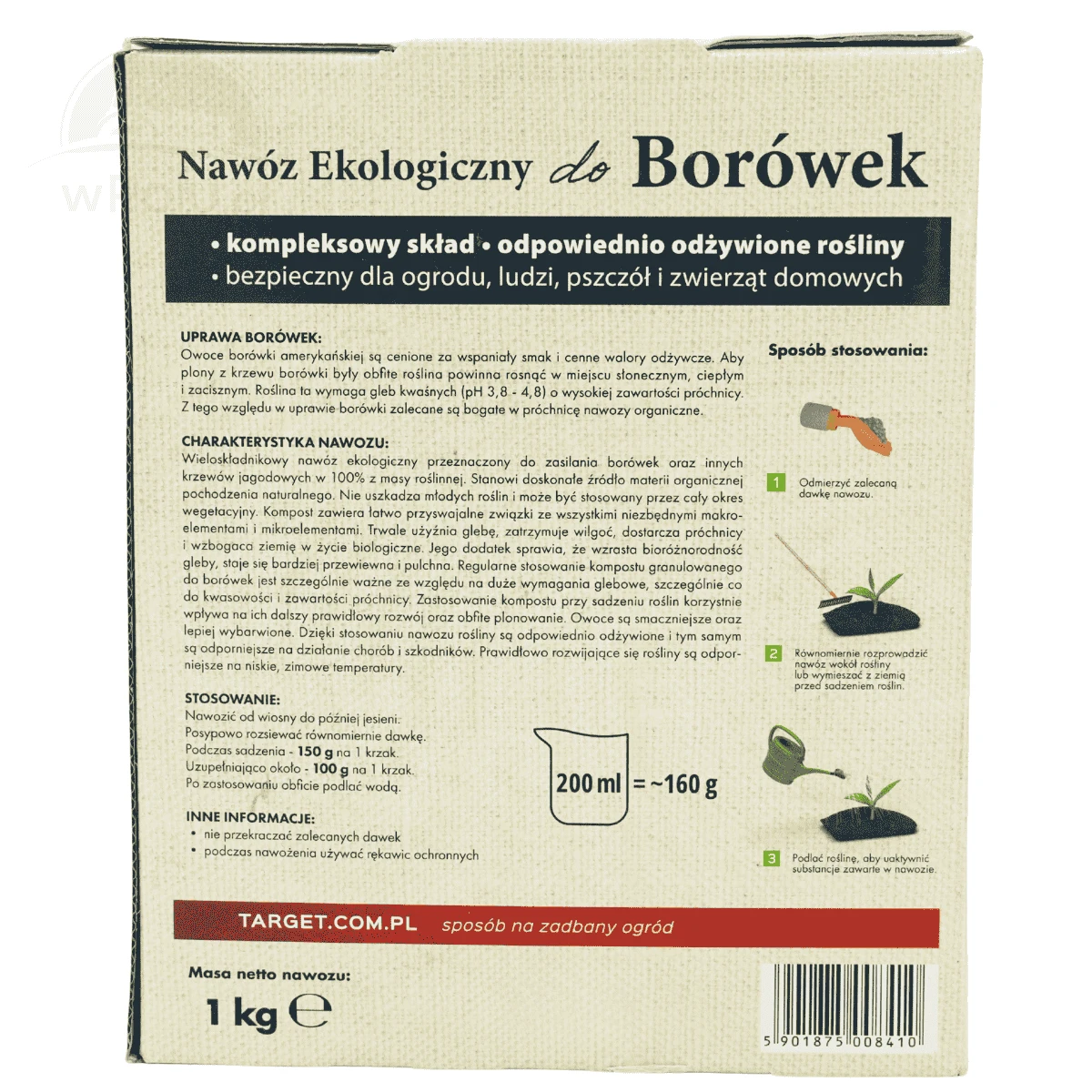 Nawóz do Borówek Ekologiczny 1 kg Target